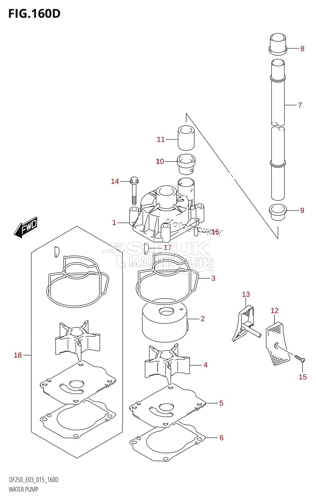 WATER PUMP (DF225Z:E03)