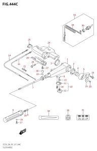 02504F-710001 (2017) 25hp P01-Gen. Export 1 (DF25A  DF25AR  DF25AT  DF25ATH) DF25A drawing TILLER HANDLE (DF30A:P40)