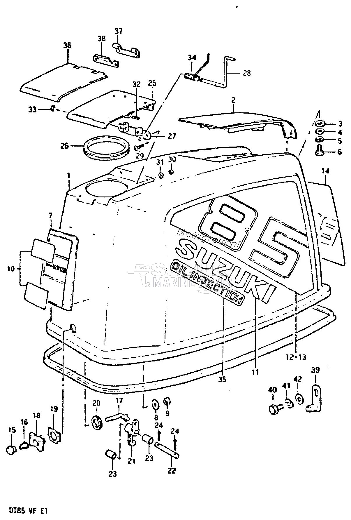 ENGINE COVER (MODEL QD /​ VE)