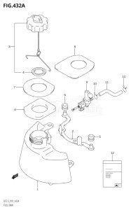 00251F-980001 (2009) 2.5hp P01-Gen. Export 1 (DF2.5K9) DF2.5 drawing FUEL TANK