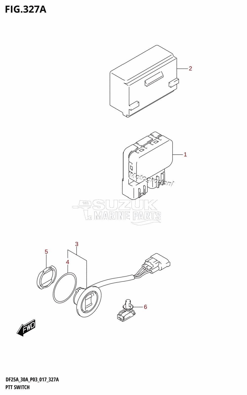 PTT SWITCH (DF25AT:P03)