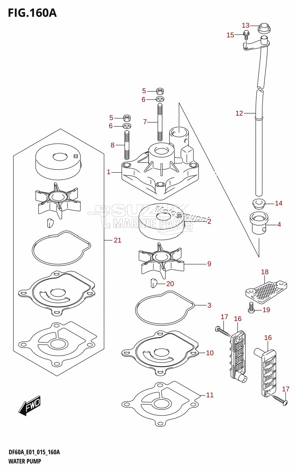 WATER PUMP (DF40A:E01)