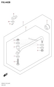 DF70A From 07003F-340001 (E11 E40)  2023 drawing DRAG LINK (DF70ATH,DF90ATH)