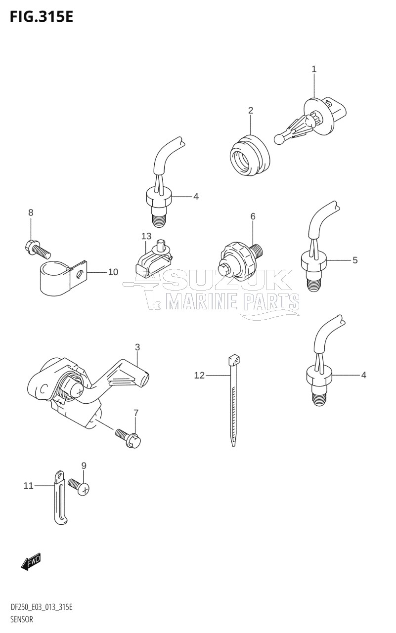 SENSOR (DF250T:E03)