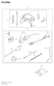 00801F-210001 (2012) 8hp P01-Gen. Export 1 (DF8A  DF8AR) DF8A drawing OPT:ELECTRICAL (M-STARTER:DF8A:P01)