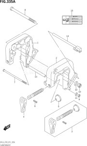 00602F-510001 (2005) 6hp P03-U.S.A (DF6) DF6 drawing CLAMP BRACKET