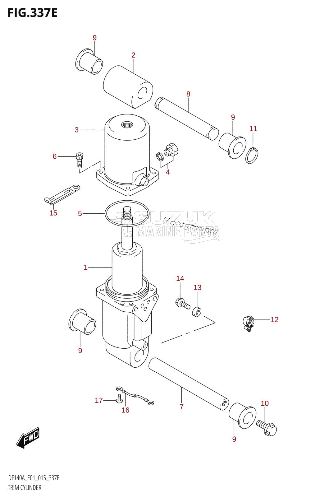 TRIM CYLINDER (DF115AZ:E40)