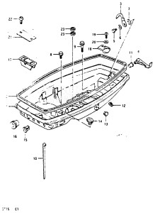 DT15 From 01501-927263 ()  1989 drawing LOWER COVER