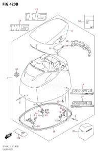 DF140A From 14003F-710001 (E11 E40)  2017 drawing ENGINE COVER (DF115AT:E11)