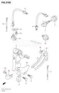 DF175Z From 17502Z-410001 (E01 E40)  2014 drawing SENSOR (DF150Z:E01)