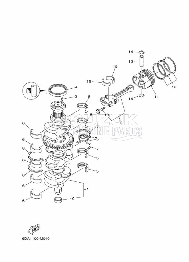 CRANKSHAFT--PISTON