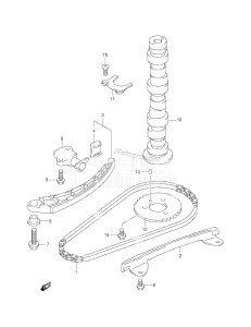 DF25Q From 02501 F-680001 ()  2006 drawing CAMSHAFT