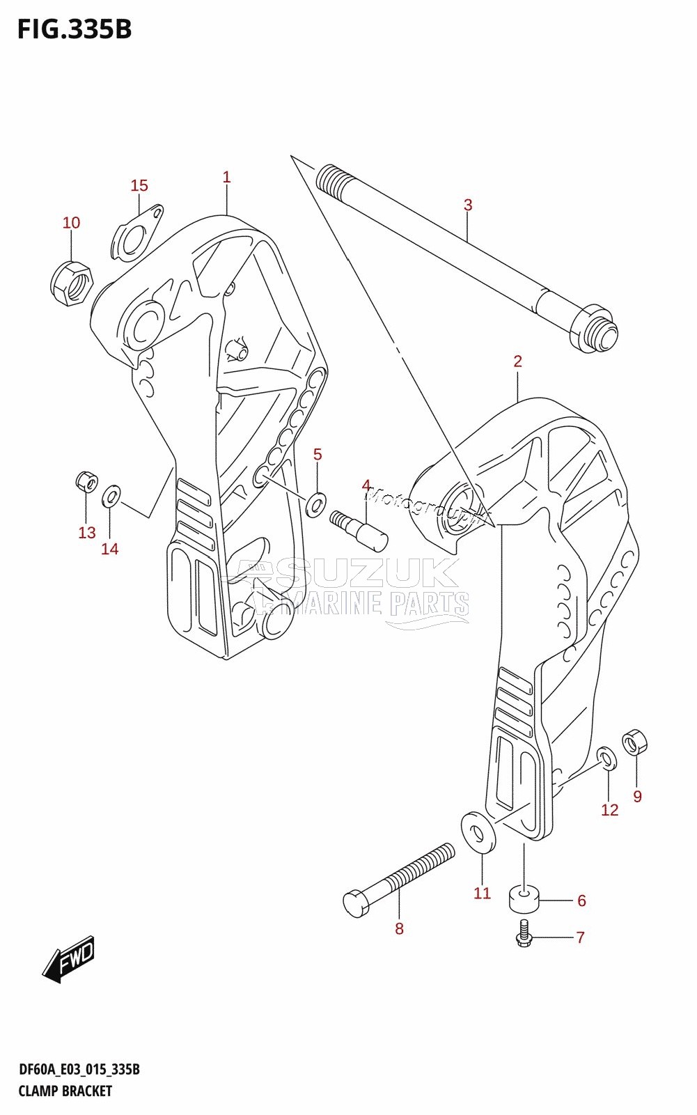 CLAMP BRACKET (DF50A:E03)