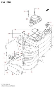 DF175ZG From 17502Z-410001 (E01 E40)  2014 drawing INTAKE MANIFOLD /​ THROTTLE BODY (DF150ZG:E40)