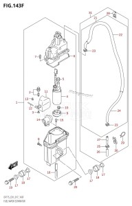 DF150Z From 15002Z-710001 (E01 E40)  2017 drawing FUEL VAPOR SEPARATOR (DF175T:E40)