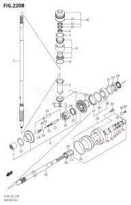 DF300 From 30002F-110001 (E03)  2011 drawing TRANSMISSION (DF300Z)