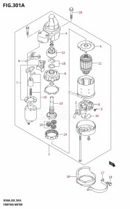 DF40A From 04003F-110001 (E03)  2011 drawing STARTING MOTOR