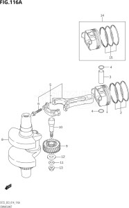 02503F-410001 (2014) 25hp E03-USA (DF25  DF25A    DF25AT    DF25ATH    DF25Q  DF25R) DF25 drawing CRANKSHAFT