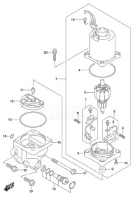 Outboard DF 115A drawing PTT Motor