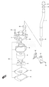 Outboard DF 150AP drawing Water Pump