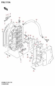 DF115BG From 11505F-440001 (E11 - E40)  2024 drawing CYLINDER HEAD