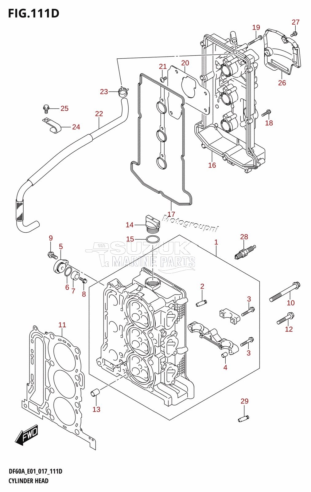 CYLINDER HEAD (DF40AST:E34)