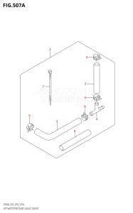 06003F-810001 (2018) 60hp E03-USA (DF60AVT) DF60A drawing OPT:WATER PRESSURE GAUGE SUB KIT