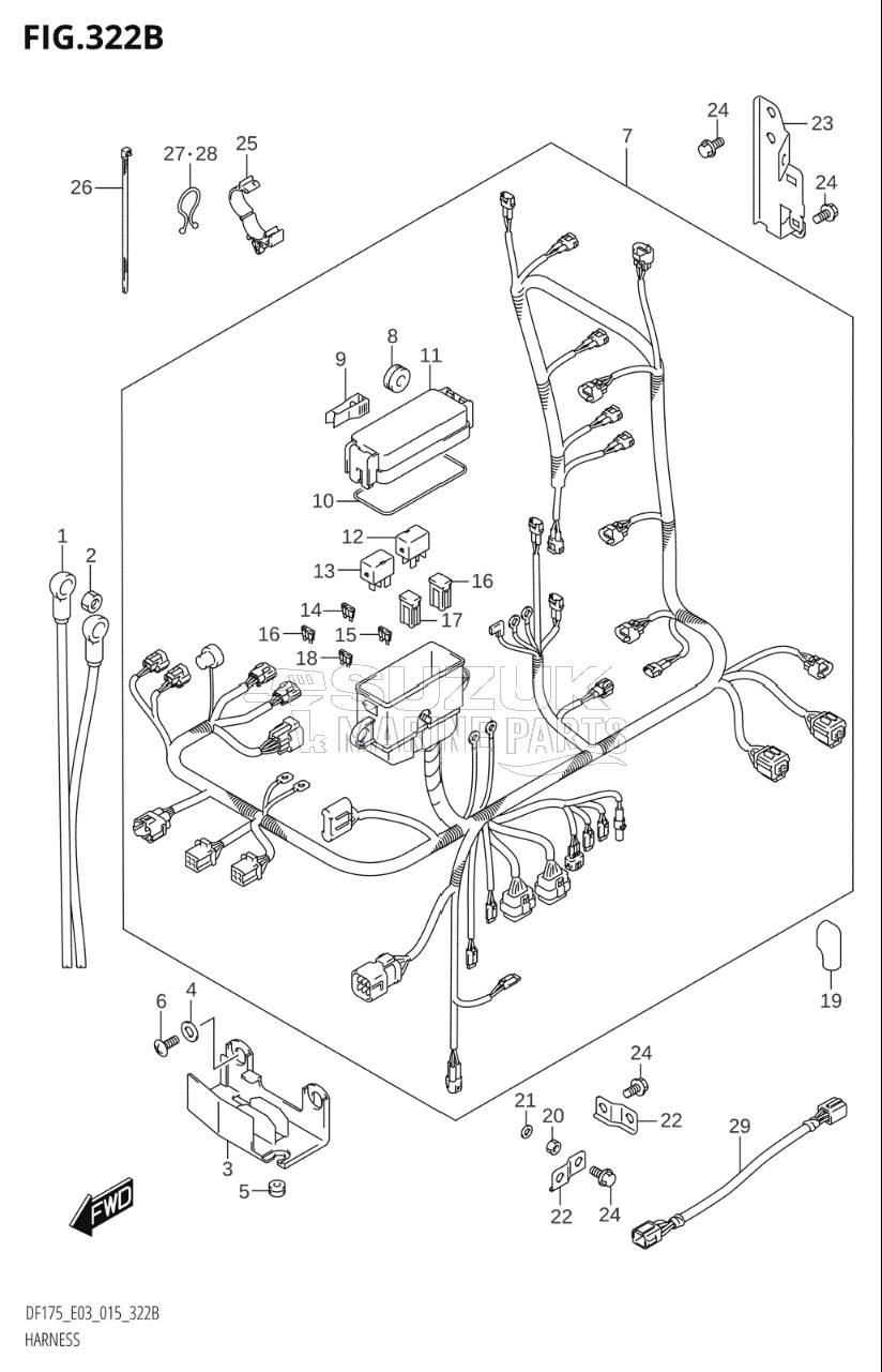 HARNESS (DF150TG:E03)