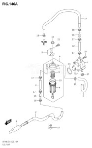 11506F-340001 (2023) 115hp E11 E40-Gen. Export 1-and 2 (DF115BT) DF115BT drawing FUEL PUMP