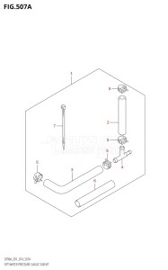 07003F-410001 (2014) 70hp E01 E40-Gen. Export 1 - Costa Rica (DF70A  DF70ATH) DF70A drawing OPT:WATER PRESSURE GAUGE SUB KIT