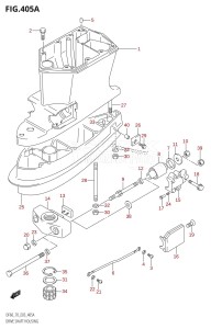 DF70 From 07001F-861001 (E03)  1998 drawing DRIVE SHAFT HOUSING