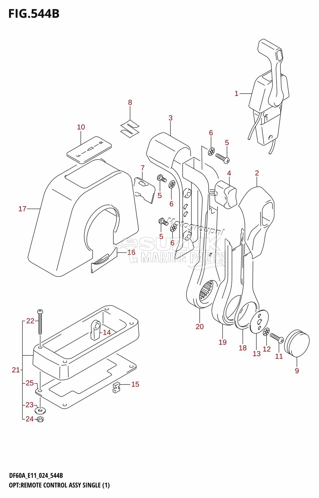 OPT:REMOTE CONTROL ASSY SINGLE (1)