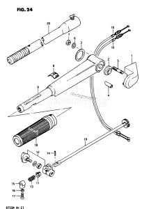 DT55 From 05502-501001-501166 ()  1985 drawing HANDLE