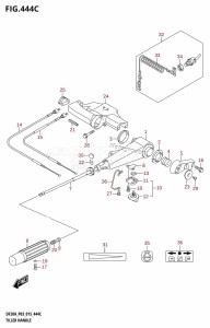 DF20A From 02002F-510001 (P03)  2015 drawing TILLER HANDLE (DF15A:P03)