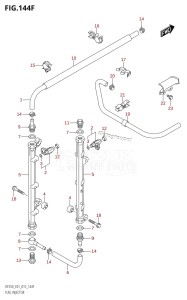 DF225Z From 22503Z-510001 (E01 E40)  2005 drawing FUEL INJECTOR (DF225T:E40)