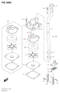 06002F-710001 (2017) 60hp E03-USA (DF60A) DF60A drawing WATER PUMP (DF50AVT:E03)