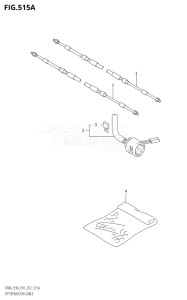 00994F-210001 (2012) 9.9hp P01-Gen. Export 1 (DF9.9A  DF9.9AR) DF9.9A drawing OPT:REMOCON CABLE (DF8A:P01)