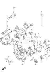 Outboard DF 9.9B drawing Harness Remote Control w/Power Tilt