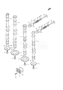 Outboard DF 225 drawing Camshaft