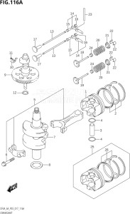 00603F-710001 (2017) 6hp P03-U.S.A (DF6A) DF6A drawing CRANKSHAFT