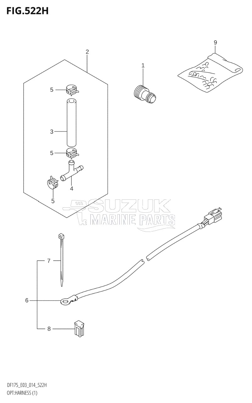 OPT:HARNESS (1) (DF175ZG:E03)