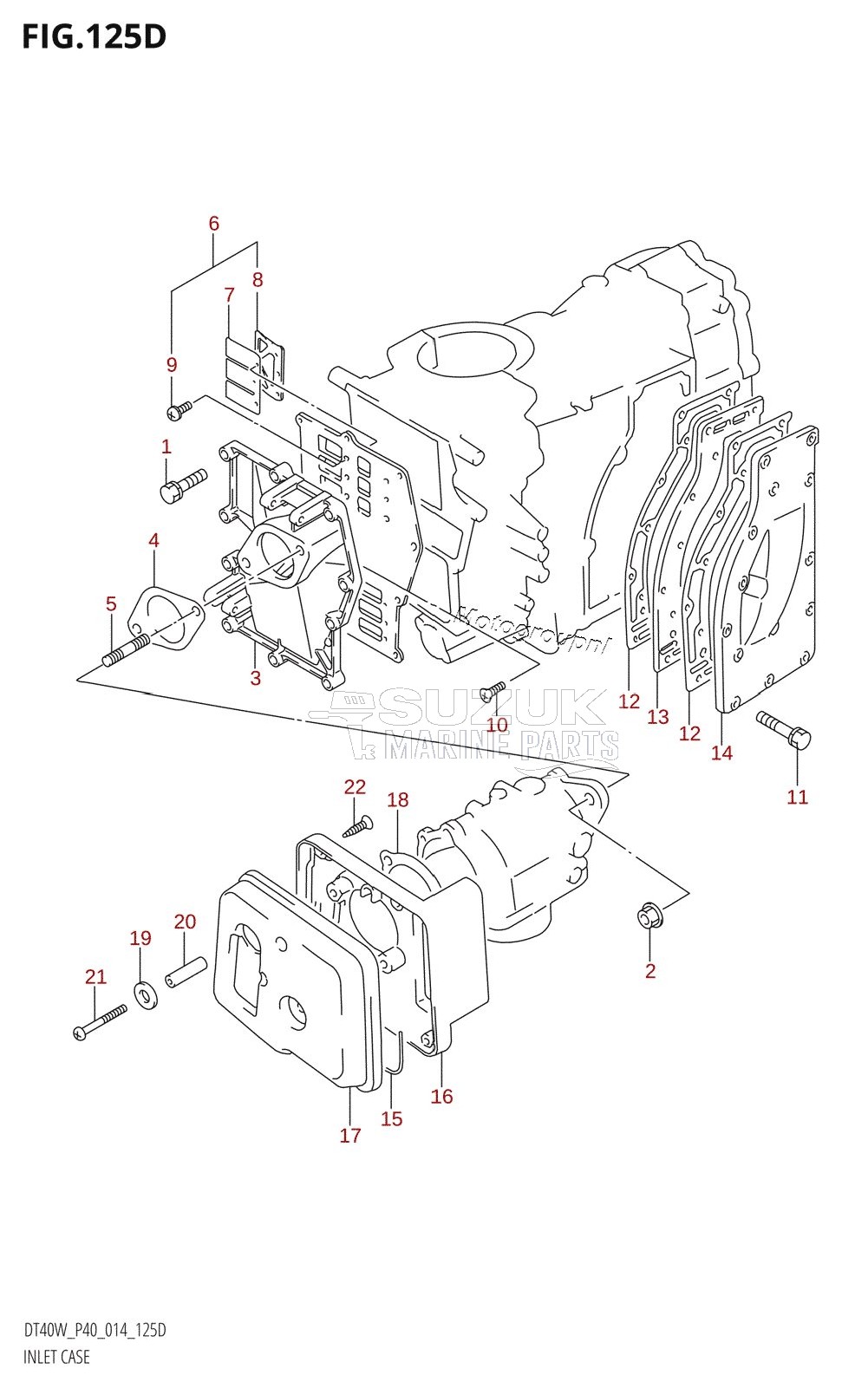 INLET CASE (DT40WR:P90)