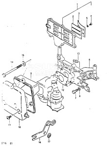 DT15 From 01501-822034 ()  1988 drawing INLET CASE