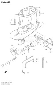 15002F-210001 (2012) 150hp E01 E40-Gen. Export 1 - Costa Rica (DF150T) DF150 drawing DRIVE SHAFT HOUSING (DF175T:E01)