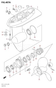 DF6 From 00601F-371001 (P01)  2003 drawing GEAR CASE ((DF4,DF5):(K2,K3))