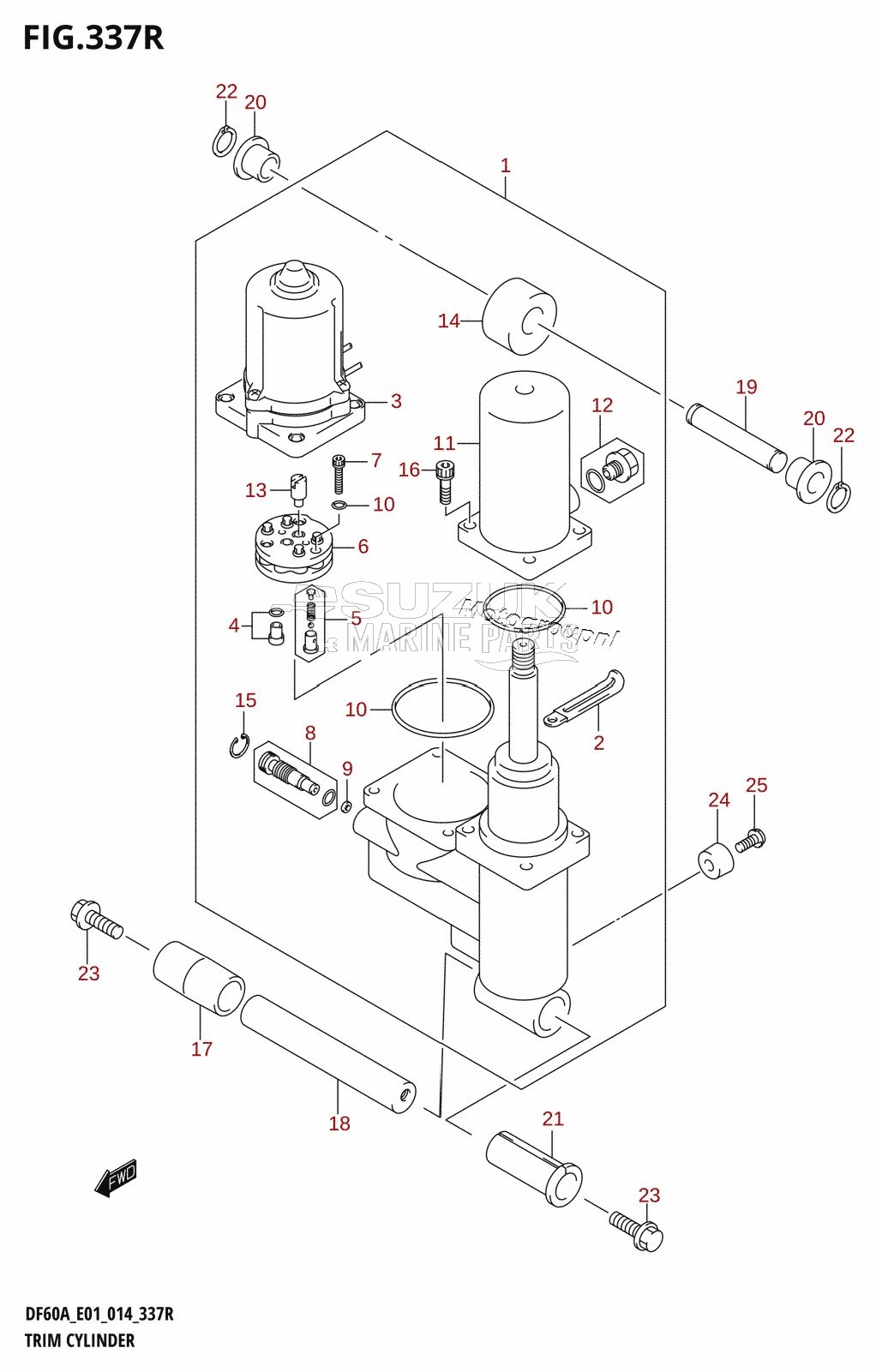 TRIM CYLINDER (DF60AVTH:E40)