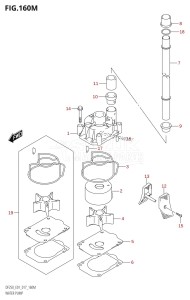 DF225T From 22503F-710001 (E01 E40)  2017 drawing WATER PUMP (DF250Z:E40)