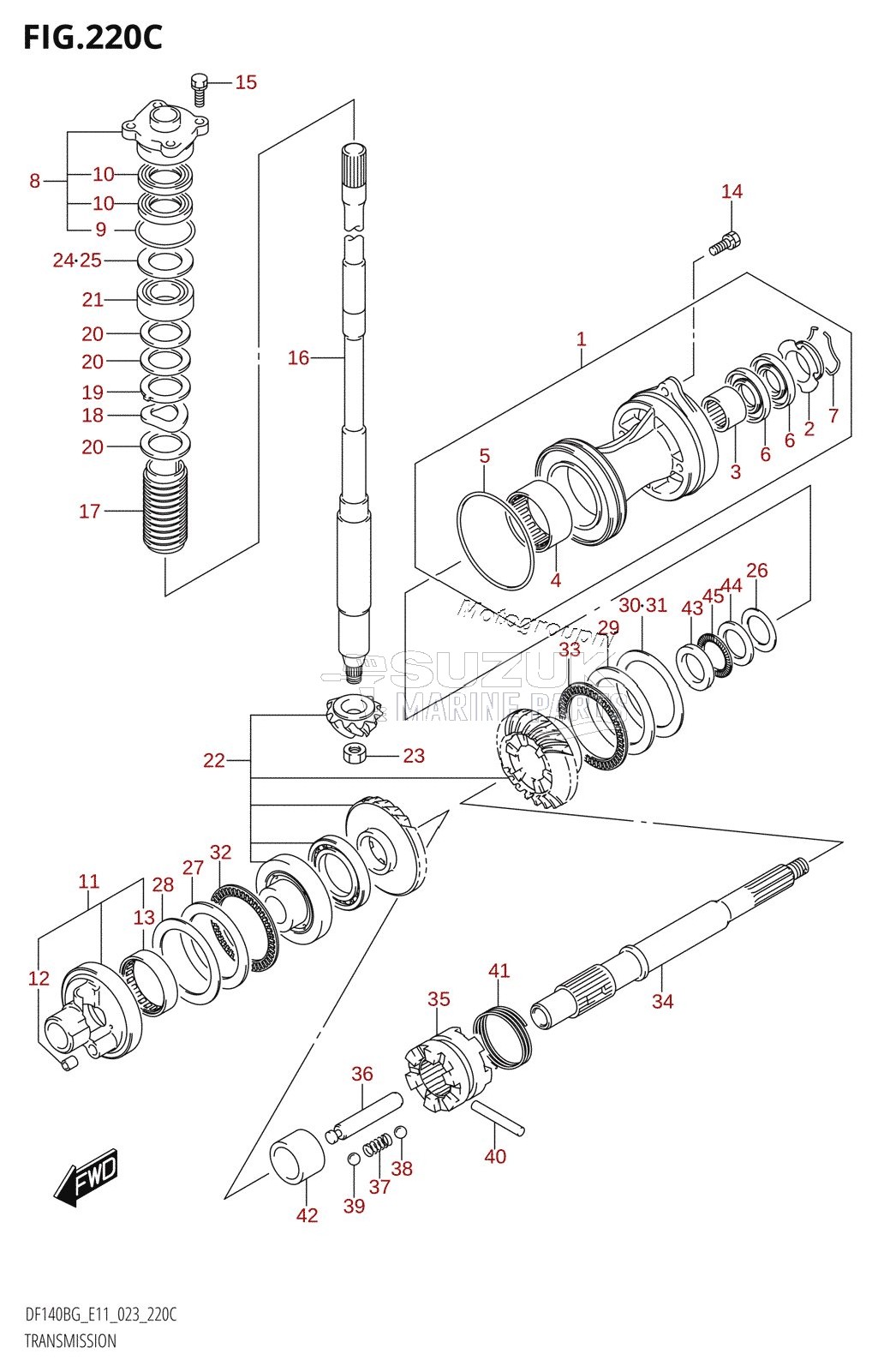 TRANSMISSION (DF115BZG,DF140BZG)