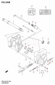 DF9.9A From 00994F-410001 (P01)  2014 drawing CLAMP BRACKET (DF8AR,DF9.9AR)