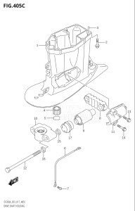 20003F-710001 (2017) 200hp E03-USA (DF200AST  DF200AT) DF200A drawing DRIVE SHAFT HOUSING (DF200AZ:E03)